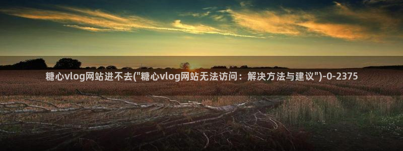 糖心论坛：糖心vlog网站进不去(\